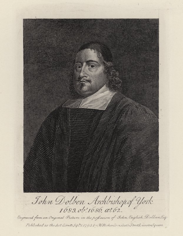 John Dolben (gravür) by English School