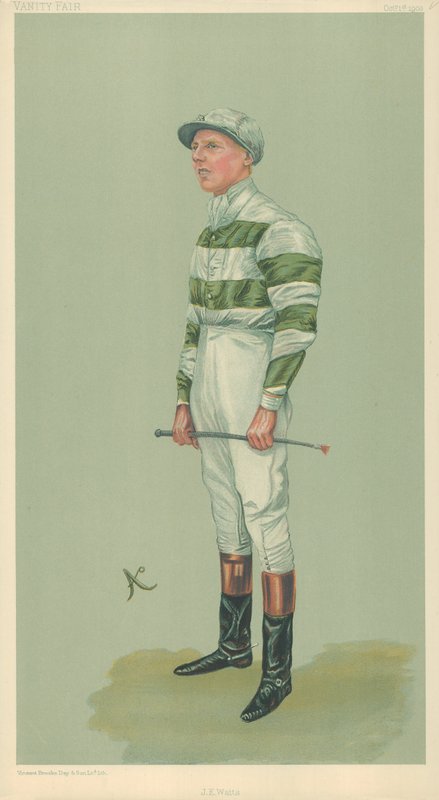 John E Watts, 1 Ekim 1903, Vanity Fair çizgi filmi by English School