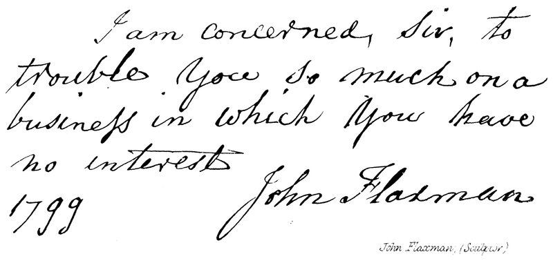 John Flaxman, (Heykeltıraş) by English School