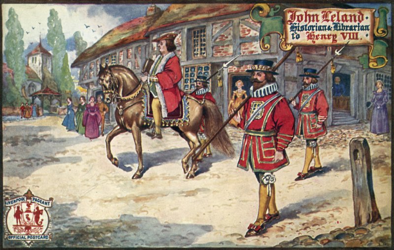 John Leland (renkli taş) by English School