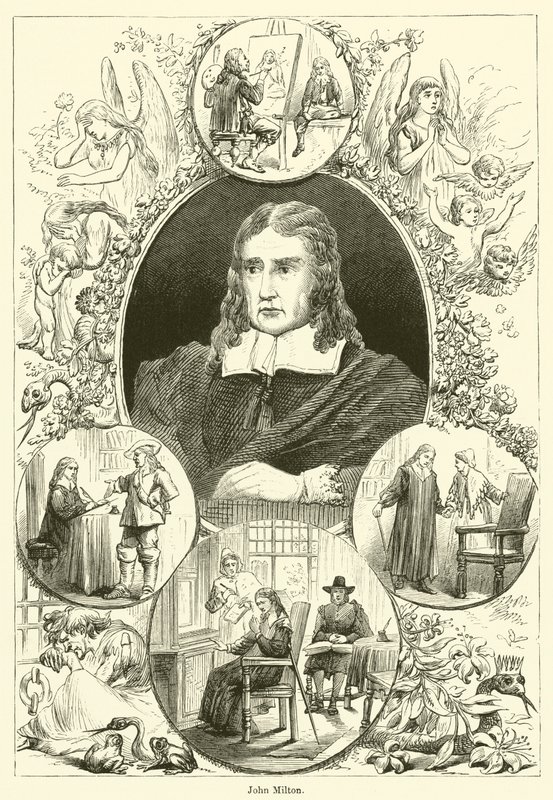 John Milton (gravür) by English School