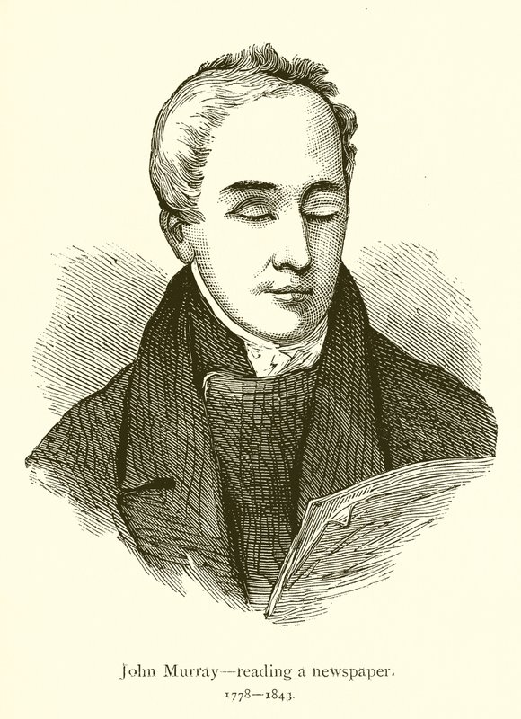 John Murray, bir gazete okuyor by English School