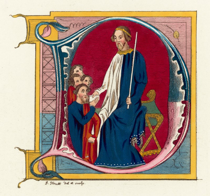 John Of Gaunt, Lancaster Dükü (renkli gravür) by English School