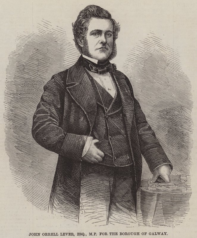 John Orrell Lever, Esquire, Galway Beldesi Milletvekili (gravür) by English School