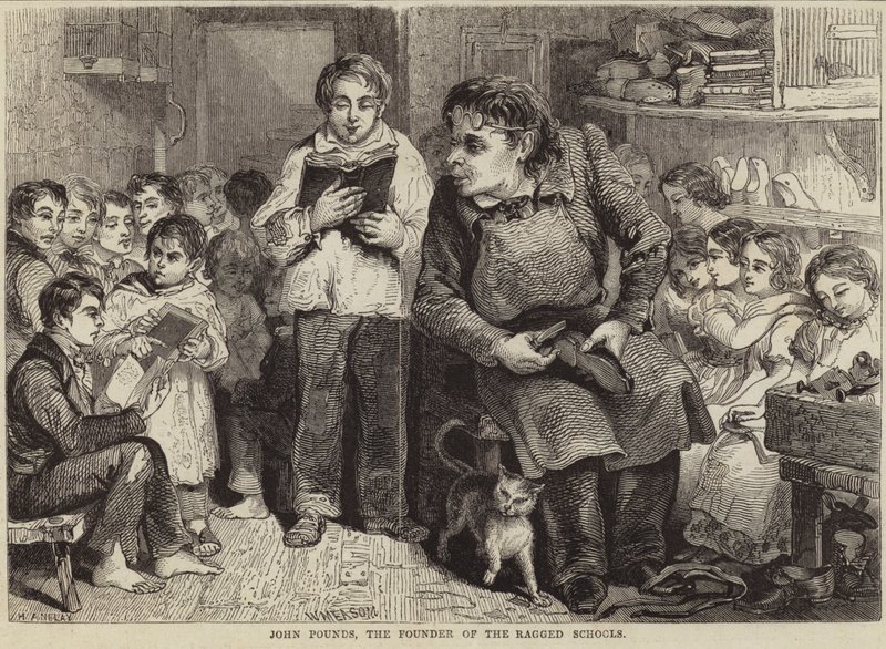 Düzensiz okulların kurucusu John Pounds by English School
