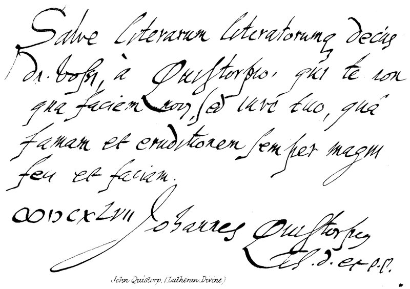 John Quistorp, (Lutheran İlahi) by English School