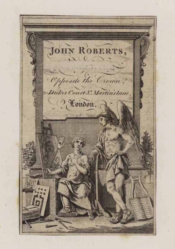 John Roberts, ticaret kartı by English School