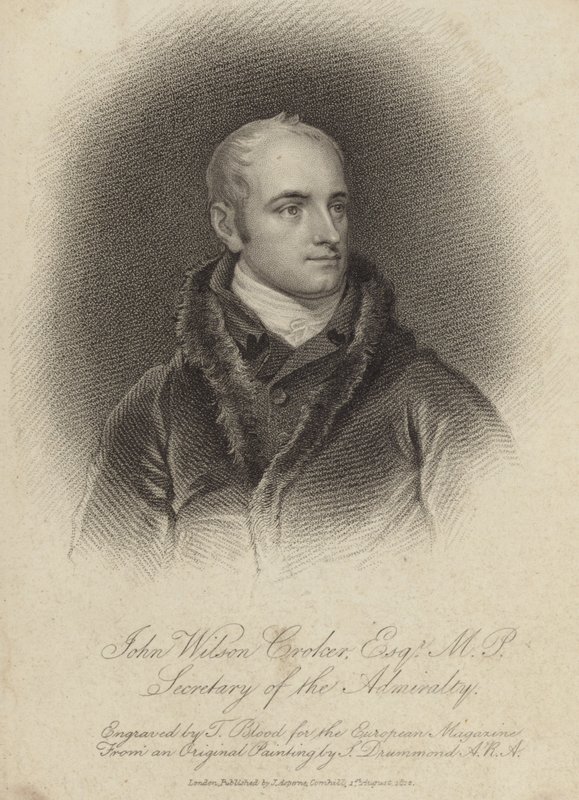 John Wilson Croker, İrlandalı devlet adamı ve yazar by English School