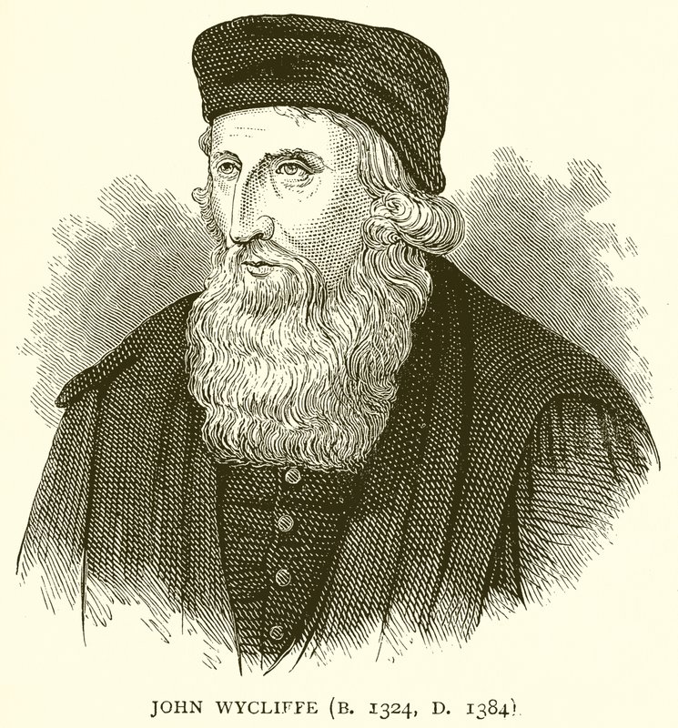 John Wycliffe (D. 1324, Ö. 1384) by English School