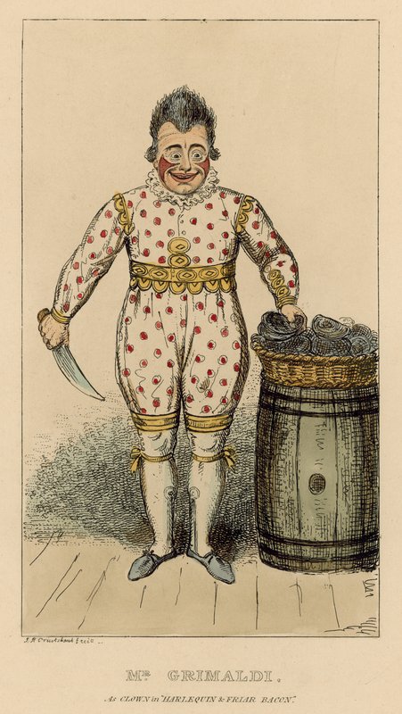Joseph Grimaldi, Harlequin ve Friar Bacon