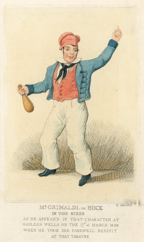 Hock olarak Joseph Grimaldi by English School