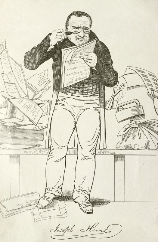 Joseph Hume, İskoç doktor, politikacı ve Radikal MP (gravür) by English School