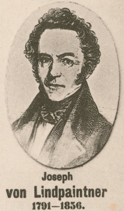 Joseph von Lindpaintner (gravür) by English School
