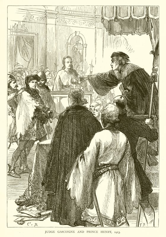 Yargıç Gascoigne ve Prens Henry, 1413 by English School