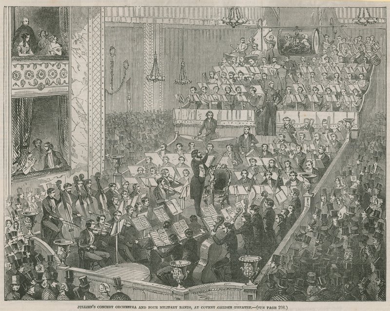 Julliens konser orkestrası ve Covent Garden Theatre