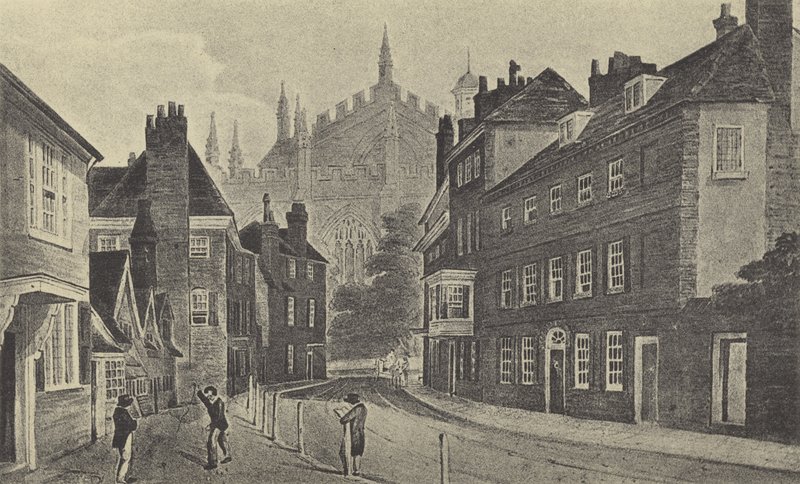 Keates Lane, 1816 (gravür) by English School