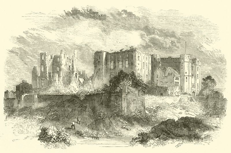 Kenilworth Kalesi (gravür) by English School