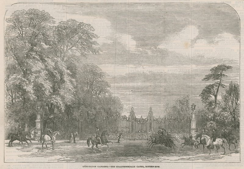 Kensington Bahçeleri, Coalbrookdale Kapıları, Rotten Row, Londra by English School