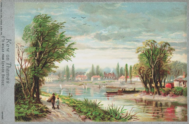 Thames Nehri üzerinde Kew by English School