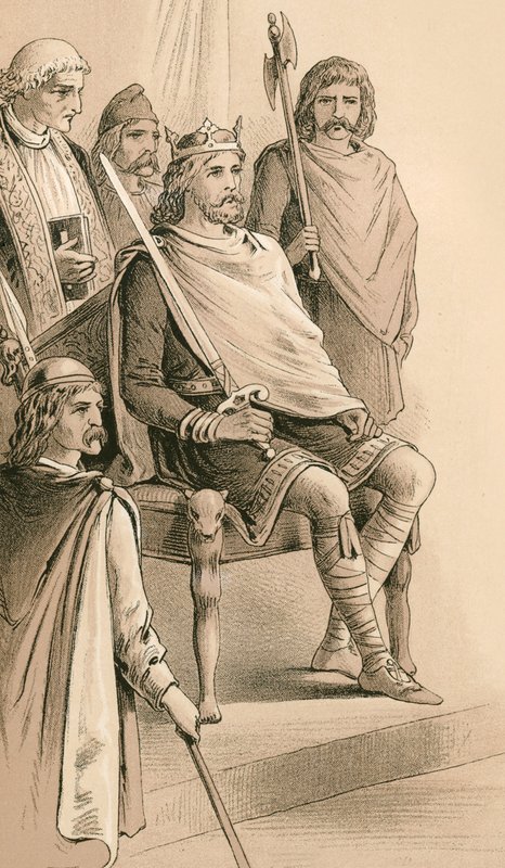 Kral Alfred taç giydi by English School