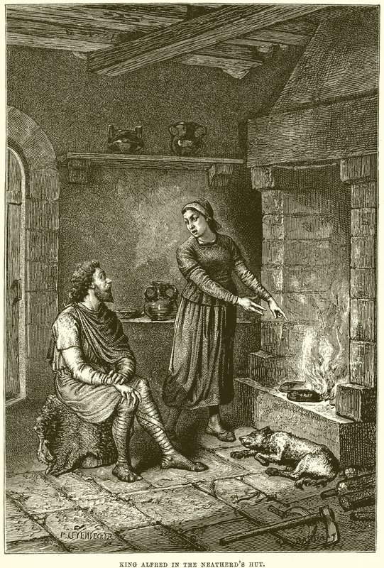 Neatherds Kulübesinde Kral Alfred by English School