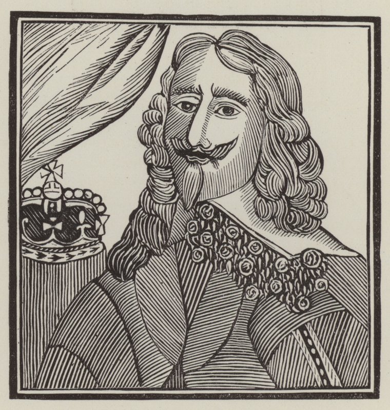 Kral Charles I, şehit (gravür) by English School