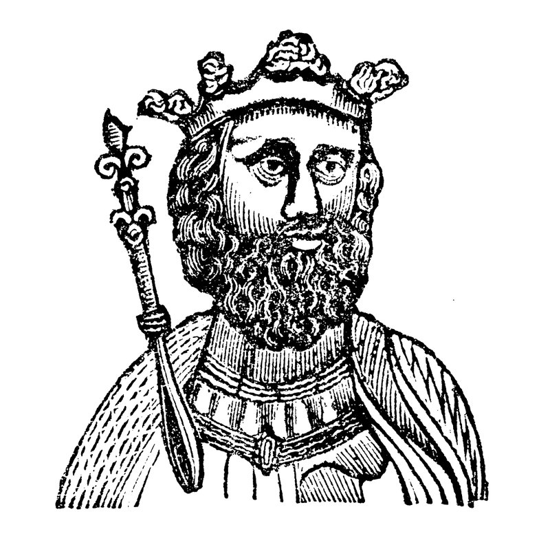 Kral Edward II, soyadı Caernarvon (tahta baskı) by English School