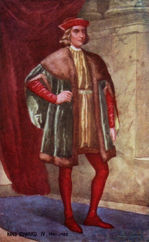 Kral Edward IV (renkli taş) by English School
