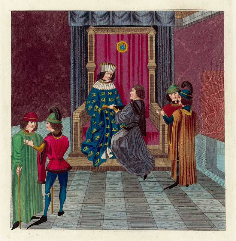 Kral Edward IV (renkli gravür) by English School