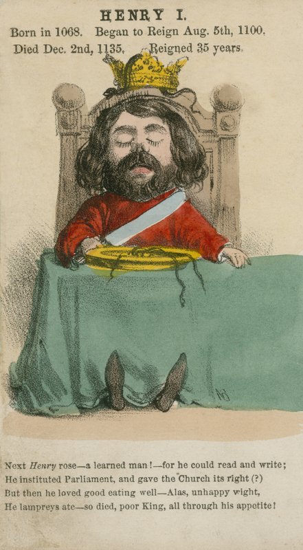 Kral Henry I (aquatint) by English School