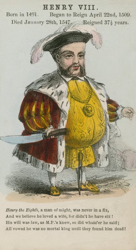 Kral Henry VIII (aquatint) by English School