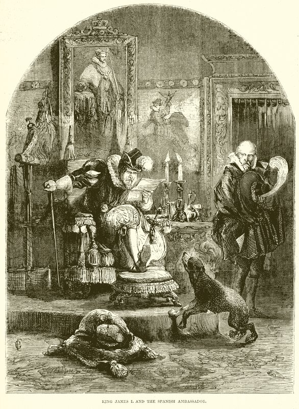 Kral I. James ve İspanyol Büyükelçisi by English School