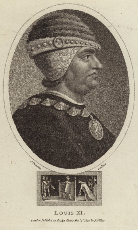 Fransa Kralı XI.Louis by English School