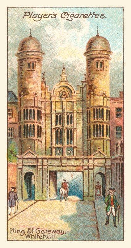 King St Gateway, Whitehall (chromolitho) by English School