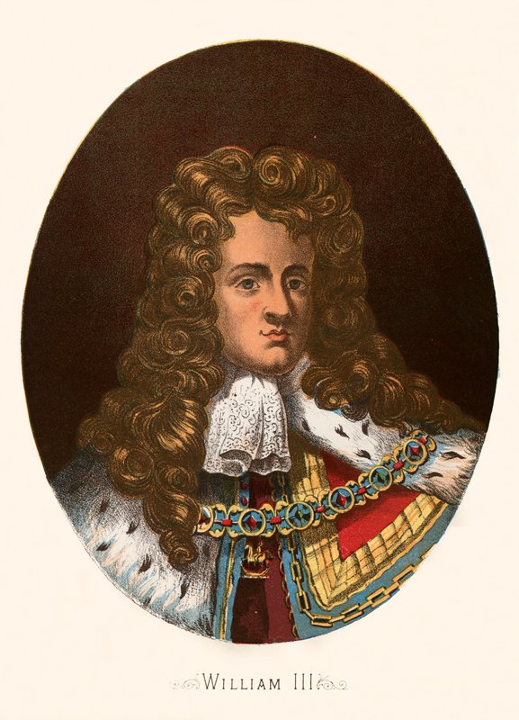 Kral William III by English School