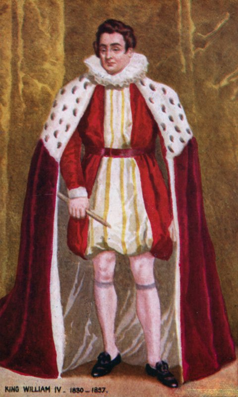 Kral William IV (renkli taş) by English School