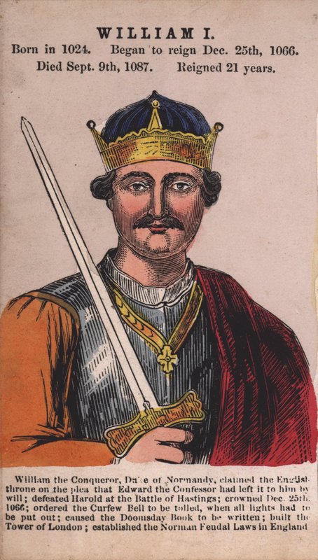 Kral William I (renkli gravür) by English School