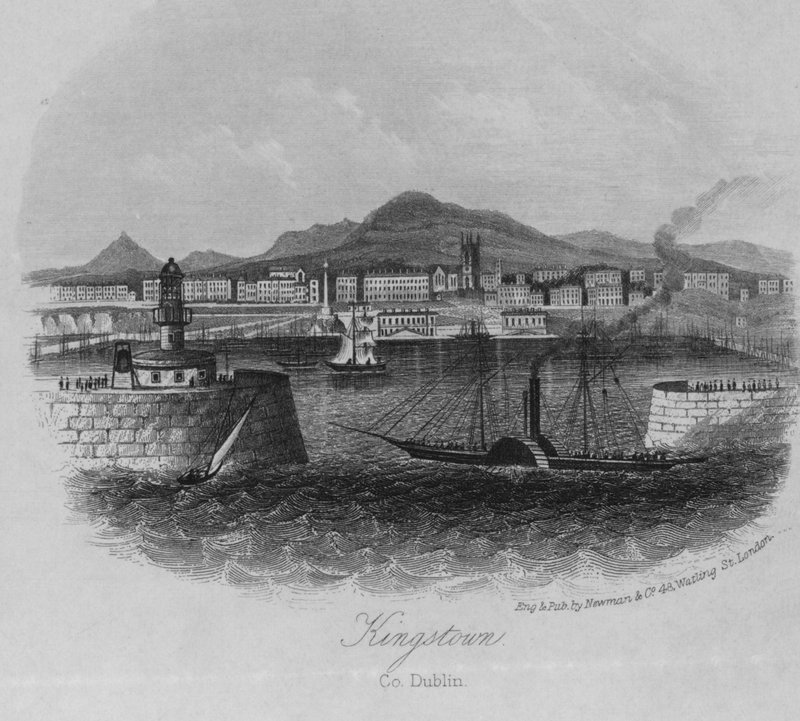 Kingstown, Dublin ili (gravür) by English School
