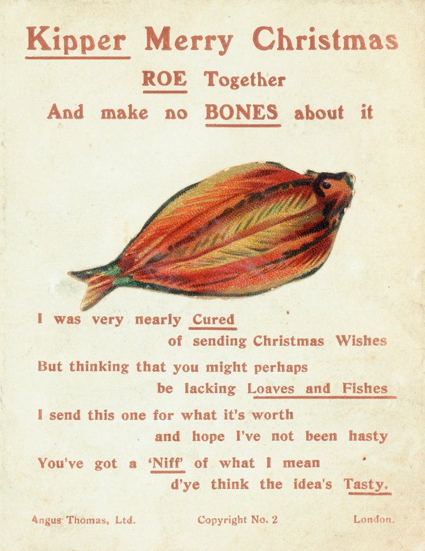Kipper (Balık), Noel Kartı by English School