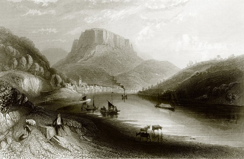 Elbe üzerinde Königstein by English School