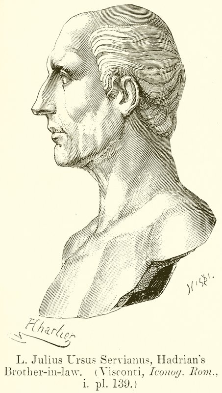 L. Julius Ursus Servianus, Hadrianus