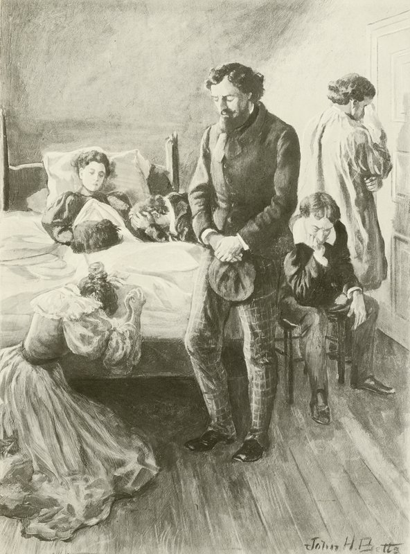 La Boheme, Son perde (gravür) by English School