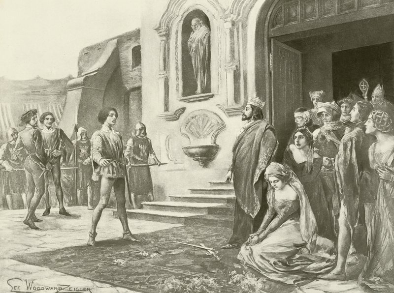 La Favorita, III. Perde sahne xi (gravür) by English School