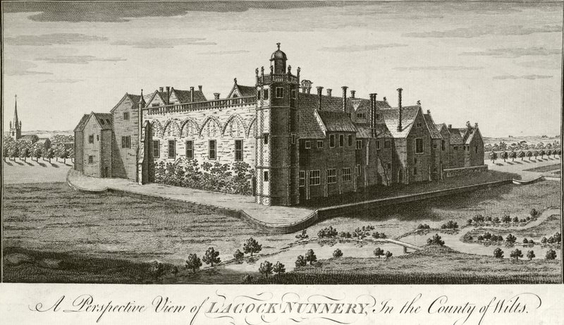 Lacock Manastırı, Wiltshire (gravür) by English School