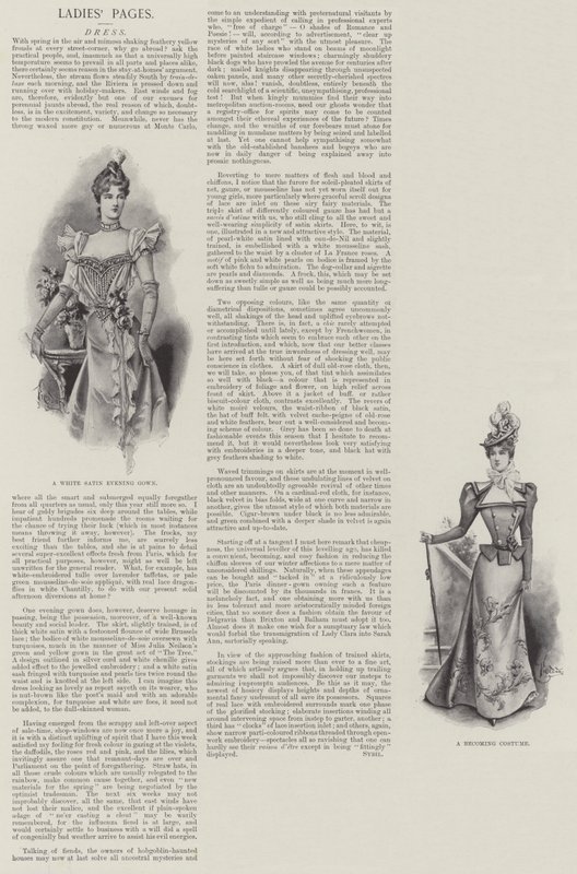 Bayan Sayfaları, Elbise (litho) by English School