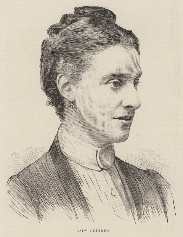 Lady Guinness (gravür) by English School