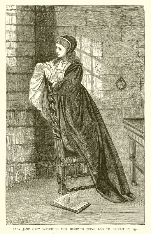 Leydi Jane Gray, Kocasının İdam Edilmesini İzlerken, 1554 by English School