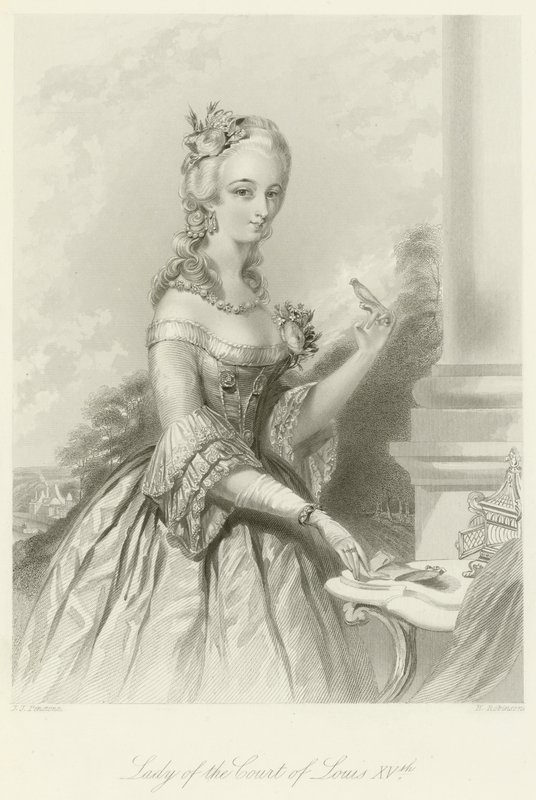 Louis XV. Mahkemesi Leydisi by English School