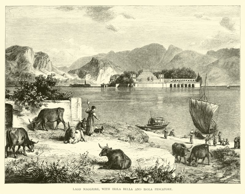 Isola Bella ve Isola Pescatore ile Lago Maggiore by English School