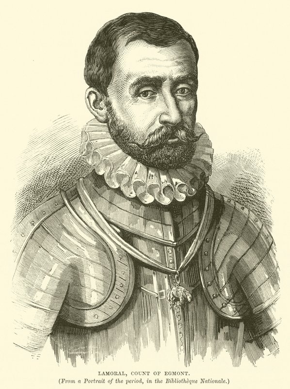 Lamoral, Egmont Kontu (gravür) by English School